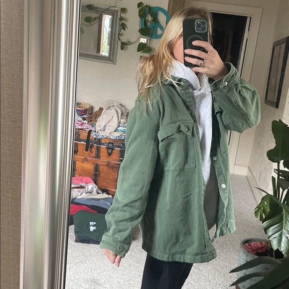 Luvamia Bohemian Green Denim Layering Jacket - Picture 5 of 12